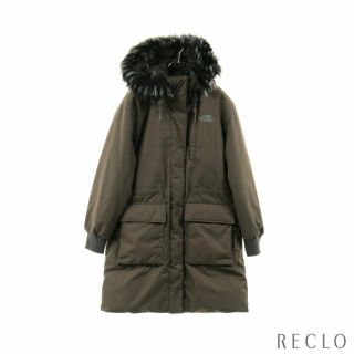 ザノースフェイス(THE NORTH FACE)のWHITE LABEL W'S TETLIN DOWN COAT テトリン ダウンコート カーキグリーン フード付き(ダウンコート)