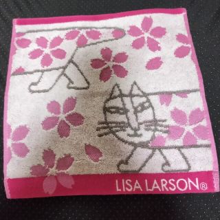 リサ・ラーソン　Lisa Larson　桜　マイキー　ハンドタオル　ハンカチ(タオル/バス用品)