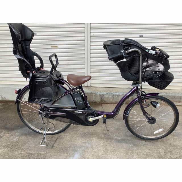 パナソニック新機種電動アシスト自転車gyutto22-26インチパープルボディー-