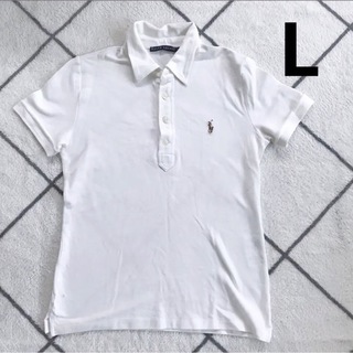 ラルフローレン(Ralph Lauren)のラルフローレン　ホワイト　白　ポロシャツ  半袖　L Ralph Lauren(ポロシャツ)