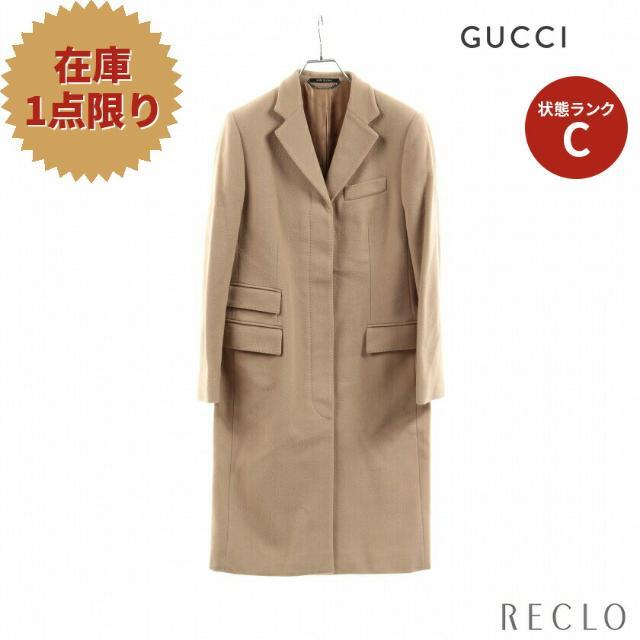 Gucci(グッチ)の コート ウール カシミヤ ベージュ レディースのジャケット/アウター(その他)の商品写真