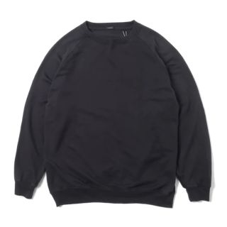 COMOLI - comoli 22aw コットンシルク 長袖クルーネック チャコール 3