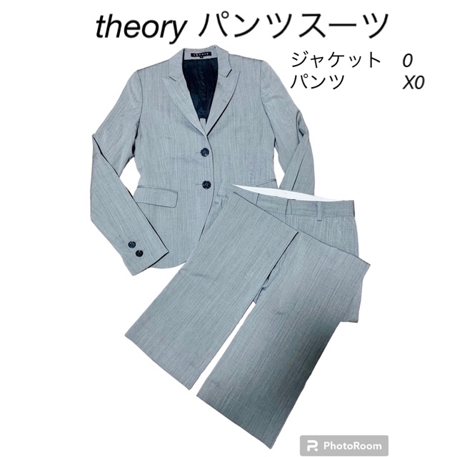 Theory セオリー　パンツスーツ　春夏物　グレー　0サイズ&X0 | フリマアプリ ラクマ