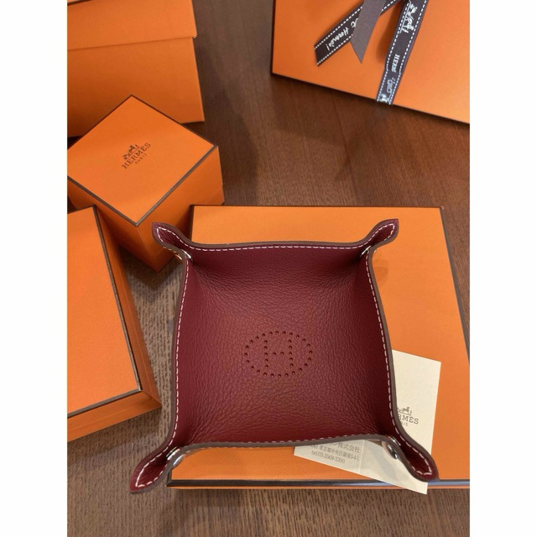 Hermes エルメス ヴィド ポッシュ トレイ パンチング 小物入れ 箱付き