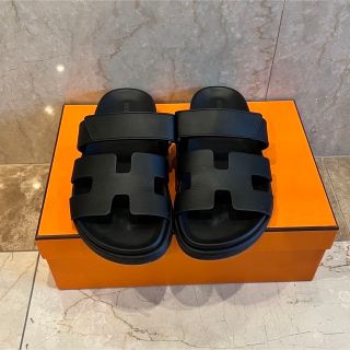 エルメス(Hermes)のma0409様専用　エルメス　HERMES シプレ　黒 36(サンダル)