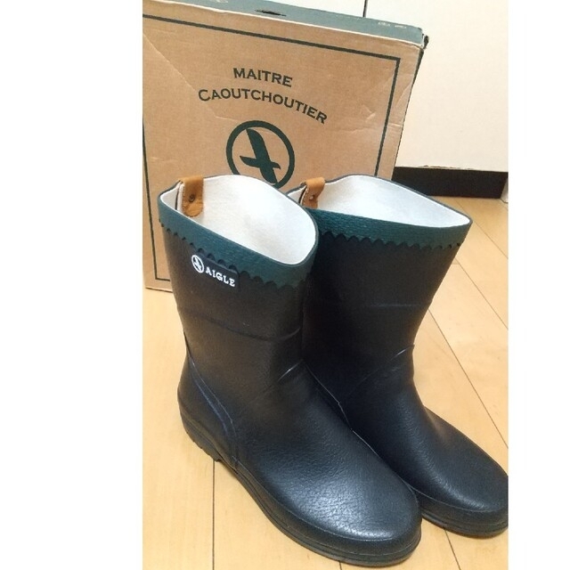 23.5cm エーグル AIGLE レインブーツ 長靴 Panko - レインブーツ/長靴