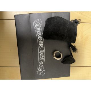 クロムハーツ(Chrome Hearts)のクロムハーツ　ナローvバンドピアス　左耳(ピアス(片耳用))