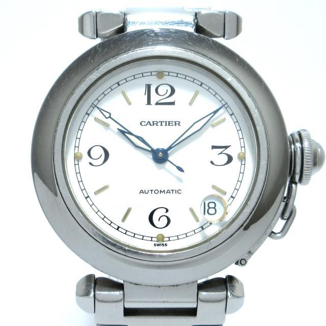 Cartier - カルティエ 腕時計 パシャC W31015M7 SS 白