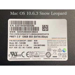 MacOS X 10.6.3 SNOW LEOPARD(Samsung製SSD)(PCパーツ)