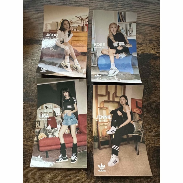 Blackpink × adidas 限定ステッカー トレカ　 エンタメ/ホビーのタレントグッズ(アイドルグッズ)の商品写真