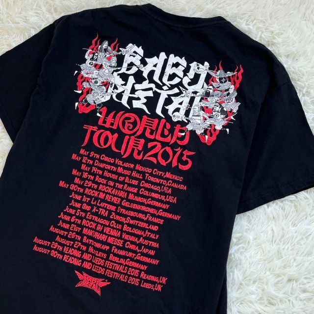 【全国ver】BABYMETAL Tシャツ　2015 ワールドツアー　戦国WOD メンズのトップス(Tシャツ/カットソー(半袖/袖なし))の商品写真