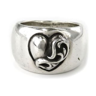 クロムハーツ(Chrome Hearts)のクロムハーツ ハート イン バンド リング 14号 Sterling ユニセックス CHROME HEARTS 【中古】 【アパレル・小物】(リング(指輪))