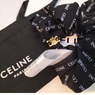 セリーヌ(celine)の激安即購入OK　保存袋付き再入荷CELINE高品質大人気美品ヘアゴムシュシュ1点(ヘアゴム/シュシュ)