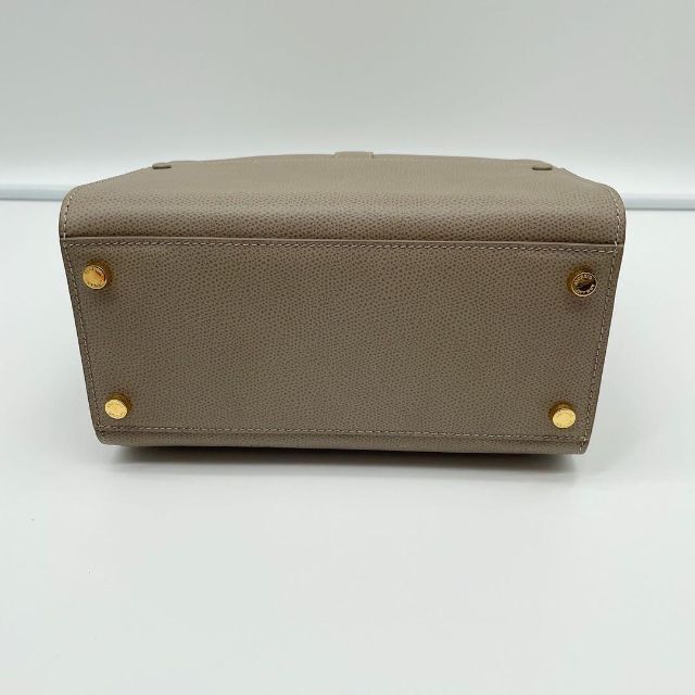 ✨美品✨ ジョルジオアルマーニ ピッコロ ハンドバッグ レザー グレー