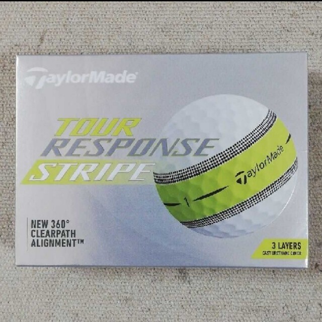 TaylorMade(テーラーメイド)の【TaylorMade】TOUR RESPONSEホワイト ストライプ１ダース スポーツ/アウトドアのゴルフ(その他)の商品写真