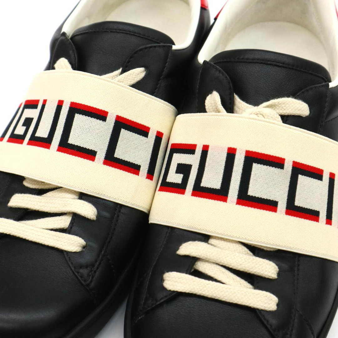 Gucci - グッチ ストライプ レザー ローカット スニーカー 523469