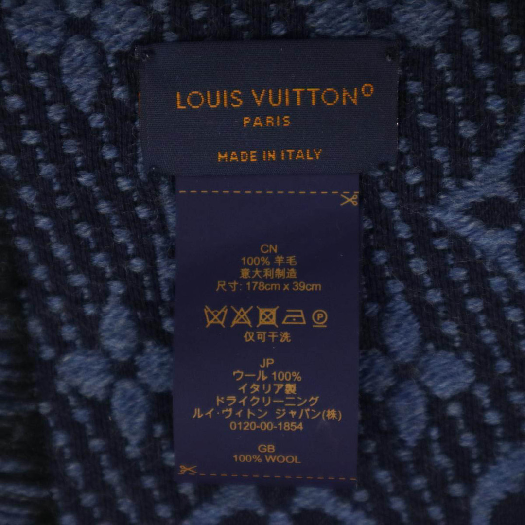 ルイヴィトン エシャルプ モノグラム クラシック マフラー M78525 ユニセックス ブルー LOUIS VUITTON  【アパレル・小物】 5