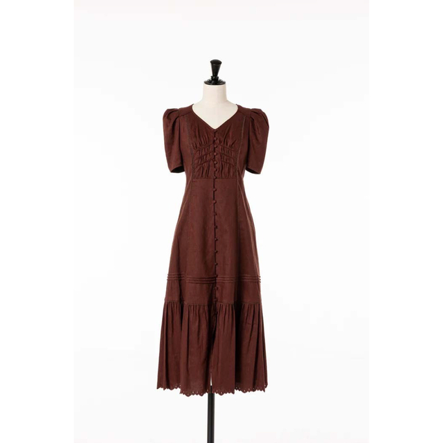 Her lip to(ハーリップトゥ)の【新品】Time After Time Scalloped Dress レディースのワンピース(ロングワンピース/マキシワンピース)の商品写真