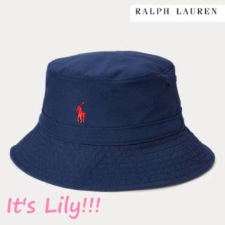 ラルフローレン(Ralph Lauren)の4-7歳　バケットハット　ラルフローレン  紺　ワンポイント(帽子)