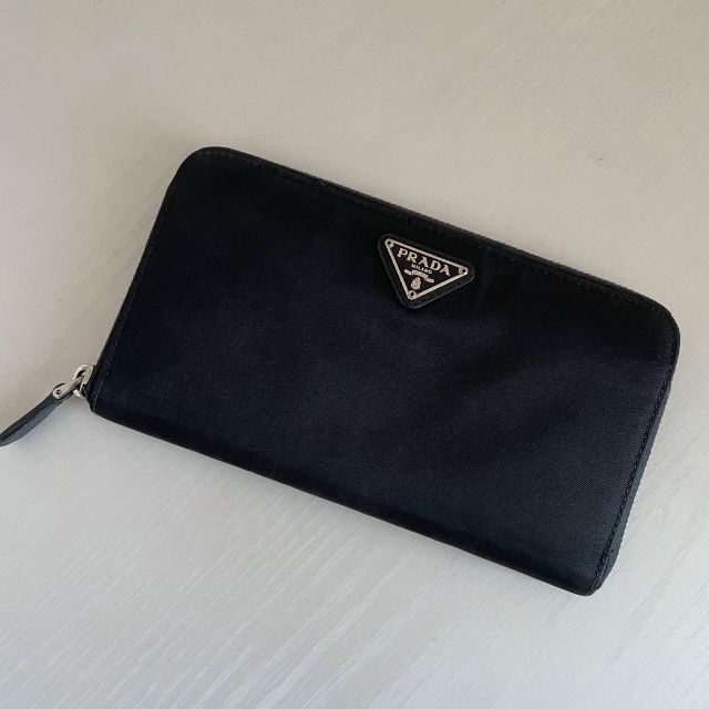 ✨美品✨ プラダ 長財布 ロングウォレット ラウンドジップ ブラック
