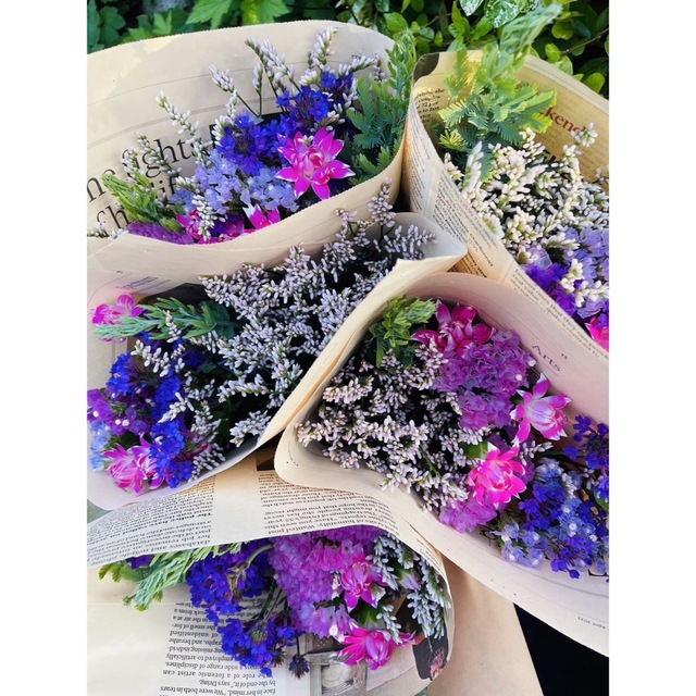 ■季節のお花のメール便■暑さ対策対応花束■切花生花メール便780円 ハンドメイドのフラワー/ガーデン(その他)の商品写真