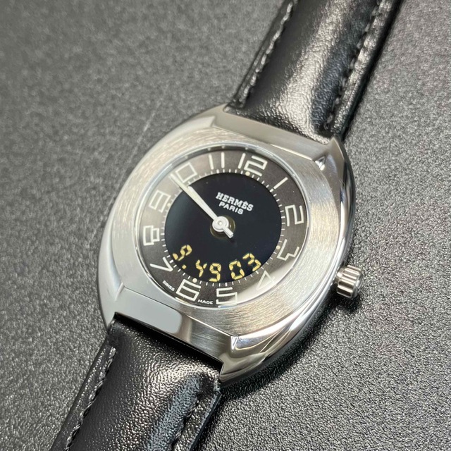 美品 正規品】エルメス メンズ 腕時計 エスパス デジアナ 希少モデル