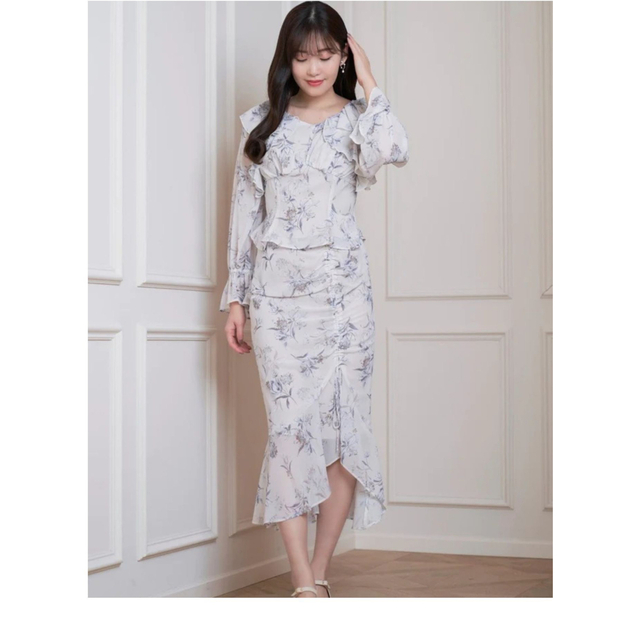 セット/コーデ【新品】Gentiana Print Frill Set Up