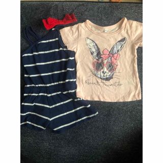 オールドネイビー(Old Navy)のold navy オールインワン Tシャツ 2枚セット 夏服(Ｔシャツ)