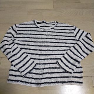 ザラ(ZARA)のZARA　ストライプ柄　ラスティックセーター　ボーダー　サマーニット(ニット/セーター)