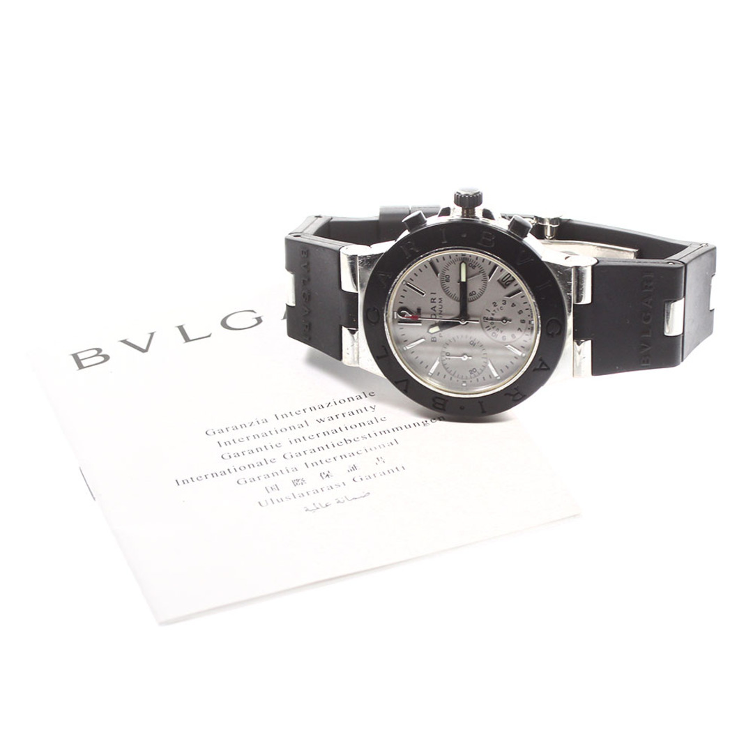 BVLGARI(ブルガリ)のブルガリ BVLGARI AC38P クロノグラフ 自動巻き メンズ 保証書付き _740380【ev15】 メンズの時計(腕時計(アナログ))の商品写真