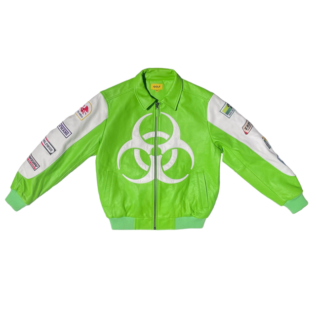 Supreme(シュプリーム)のGolfwang Biohazard Racing Leather Jacket メンズのジャケット/アウター(レザージャケット)の商品写真