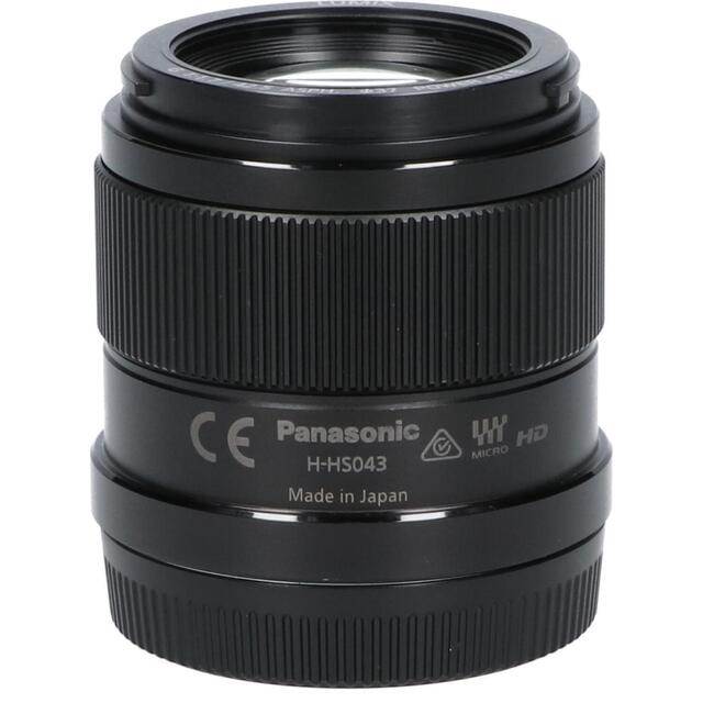 Panasonic(パナソニック)のＰＡＮＡＳＯＮＩＣ　Ｇ４２．５ｍｍ　Ｆ１．７ＡＳＰＨ　ＢＫ スマホ/家電/カメラのカメラ(レンズ(ズーム))の商品写真