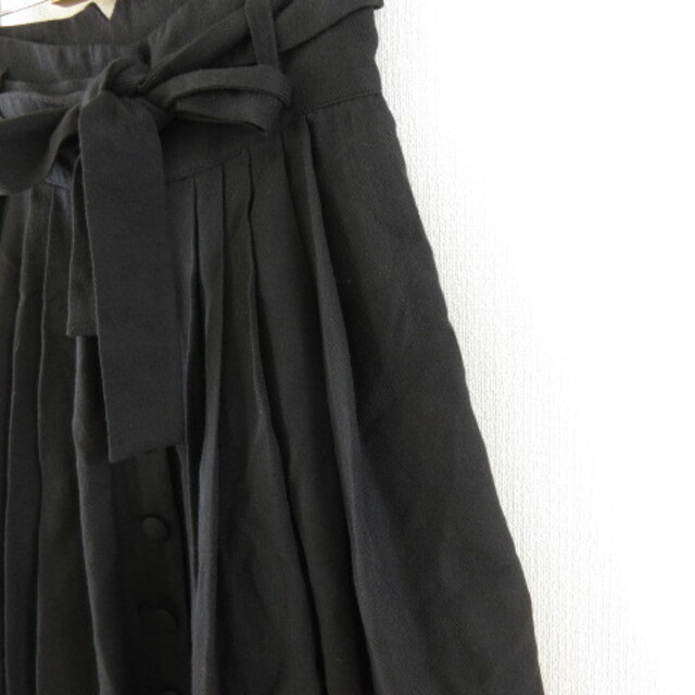 H&M(エイチアンドエム)のエイチ&エム H&M ひざ丈スカート フレア レース 黒 38 *A243 レディースのスカート(ひざ丈スカート)の商品写真