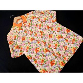 ベネトン(BENETTON)のBENETTON ベネトン GOLF 花柄 半袖 シャツ size48/オレンジｘピンク ■◆ メンズ(シャツ)