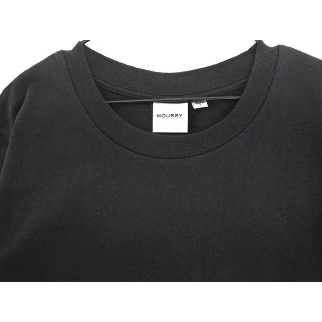 moussy(マウジー)の新品 MOUSSY マウジー バックプリント 半袖 Tシャツ sizeF/黒 ■◆ レディース レディースのトップス(Tシャツ(半袖/袖なし))の商品写真