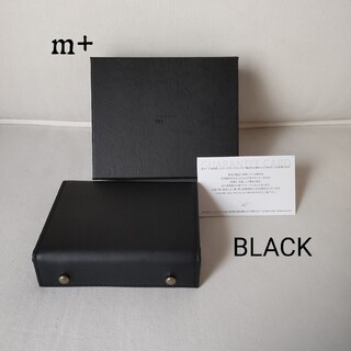 エムピウ(m+)の新品未使用　m+ エムピウ ミッレフォッリエ ブラック(折り財布)