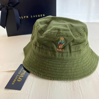 ラルフローレン(Ralph Lauren)の2-4歳　バケットハット　ラルフローレン  カーキ　ベア(帽子)