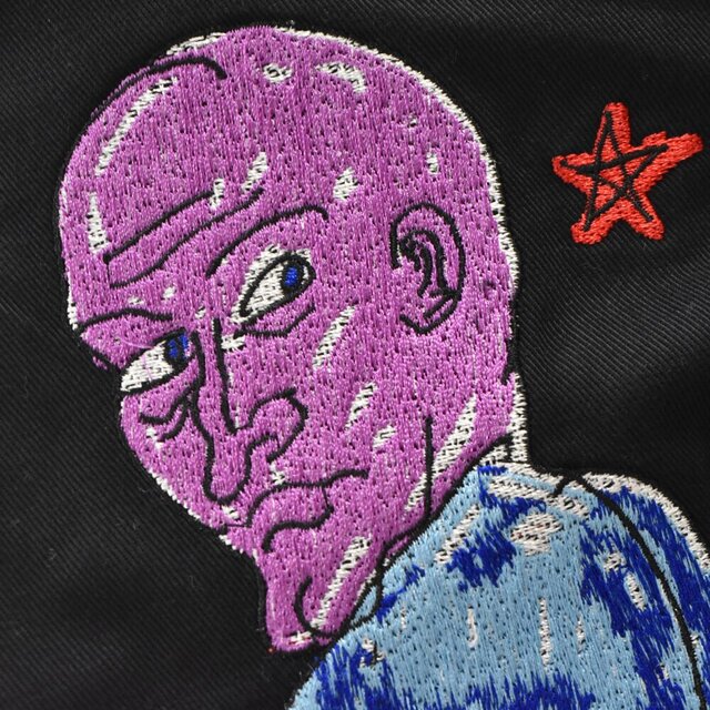 SUPREME シュプリーム 20SS ×Daniel Johnston Embroidered Work Pant ダニエルジョンストンエンブロイデッドワークパンツ 刺繍 ブラック