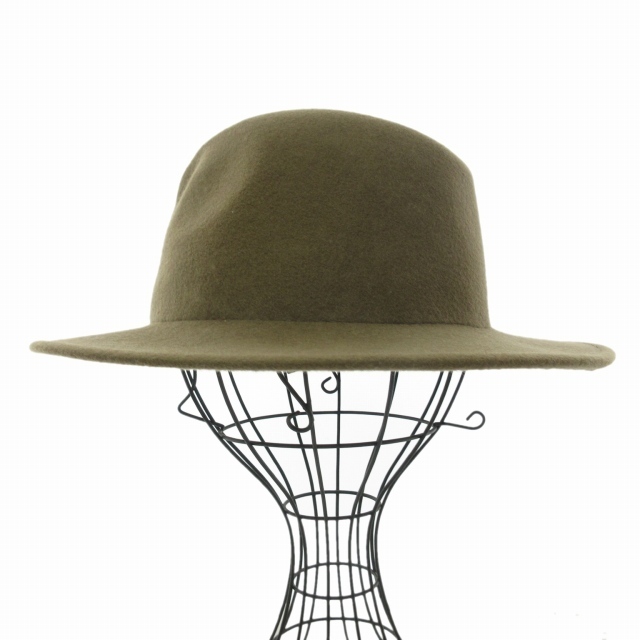 BARNEYS NEW YORK(バーニーズニューヨーク)のバーニーズニューヨーク 美品 フェルトハット 中折れハット キャメル 57㎝ メンズの帽子(その他)の商品写真