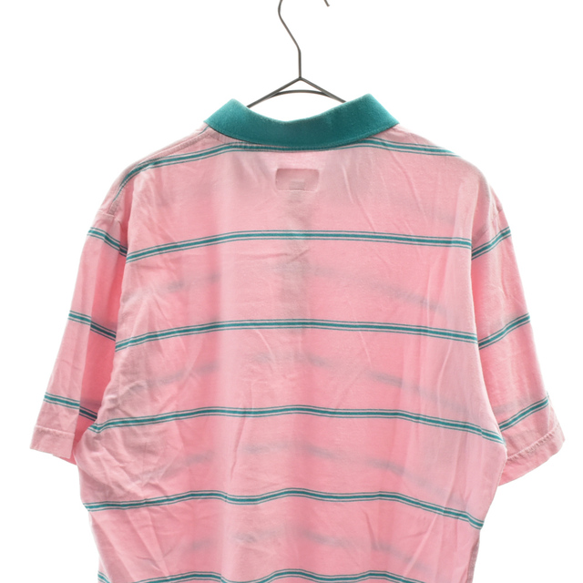 Supreme(シュプリーム)のSUPREME シュプリーム 17SS Striped Polo ストライプ半袖ポロシャツ ピンク レディース メンズのトップス(ポロシャツ)の商品写真