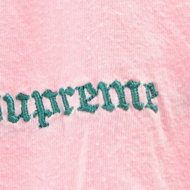 Supreme(シュプリーム)のSUPREME シュプリーム 17SS Striped Polo ストライプ半袖ポロシャツ ピンク レディース メンズのトップス(ポロシャツ)の商品写真