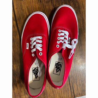 ヴァンズ(VANS)のvansオーセンティック新品　レッド　28㎝　(スニーカー)