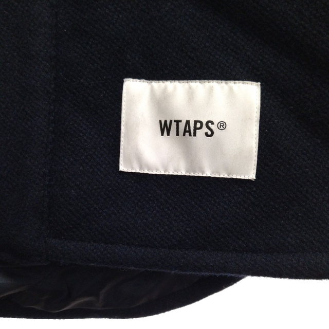 W)taps(ダブルタップス)のWTAPS ダブルタップス 21AW WCPO 01 JACKET ウール メルトン 長袖シャツ ジャケット ネイビー212WVDT‐JKM01 メンズのジャケット/アウター(フライトジャケット)の商品写真