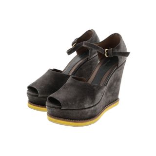 マルニ(Marni)のMARNI マルニ サンダル -(23cm位) グレー 【古着】【中古】(サンダル)