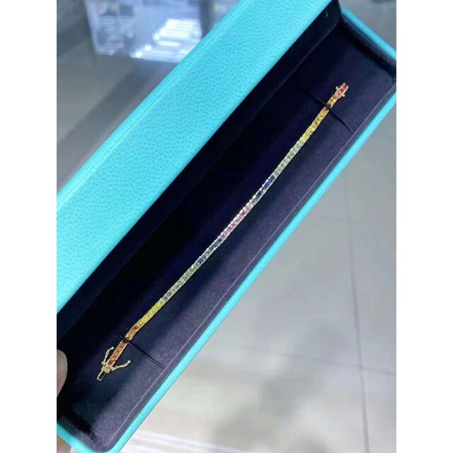 在庫品 即納 ファンシーカラーサファイアブレスレットk18 69965円