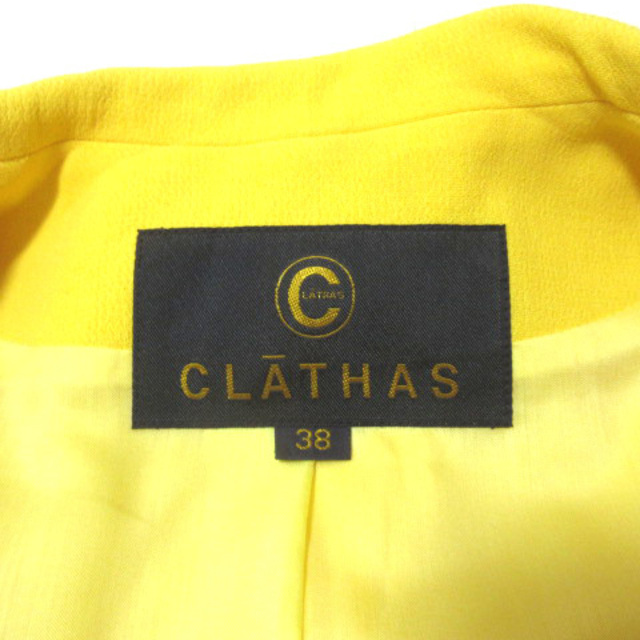 CLATHAS(クレイサス)のクレイサス CLATHAS ヴィンテージ ジャケット 7分袖 七分袖 黄 38 レディースのジャケット/アウター(その他)の商品写真