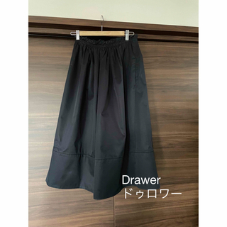 Drawer - 新品未使用　Drawerドゥロワー  コットンツイルフリルギャザースカート