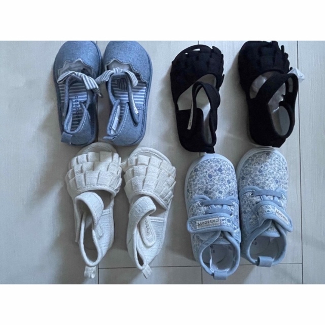 子供　サンダルと靴のセット キッズ/ベビー/マタニティのベビー靴/シューズ(~14cm)(スニーカー)の商品写真