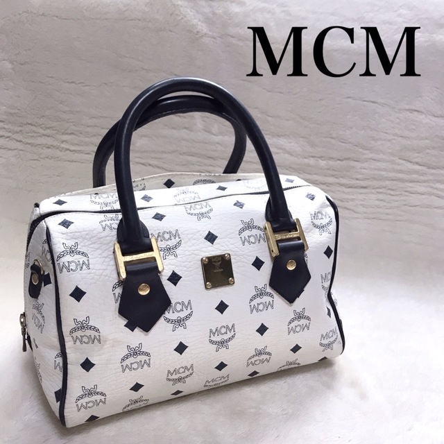 MCM(エムシーエム)の美品 MCM エムシーエム　ミニボストンバッグ ハンドバッグ  ヴィセトス柄   レディースのバッグ(ハンドバッグ)の商品写真