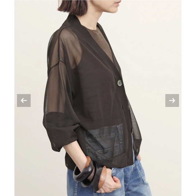 新品 L'Appartement Sheer Cardigan 1